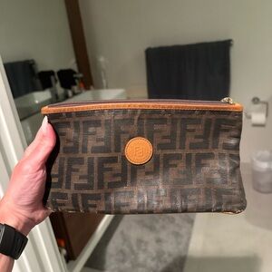 Fendi vintage zucca pouch
